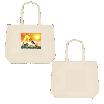 downward facing dog pose tote 1 side