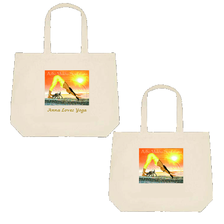 downward facing dog pose tote name